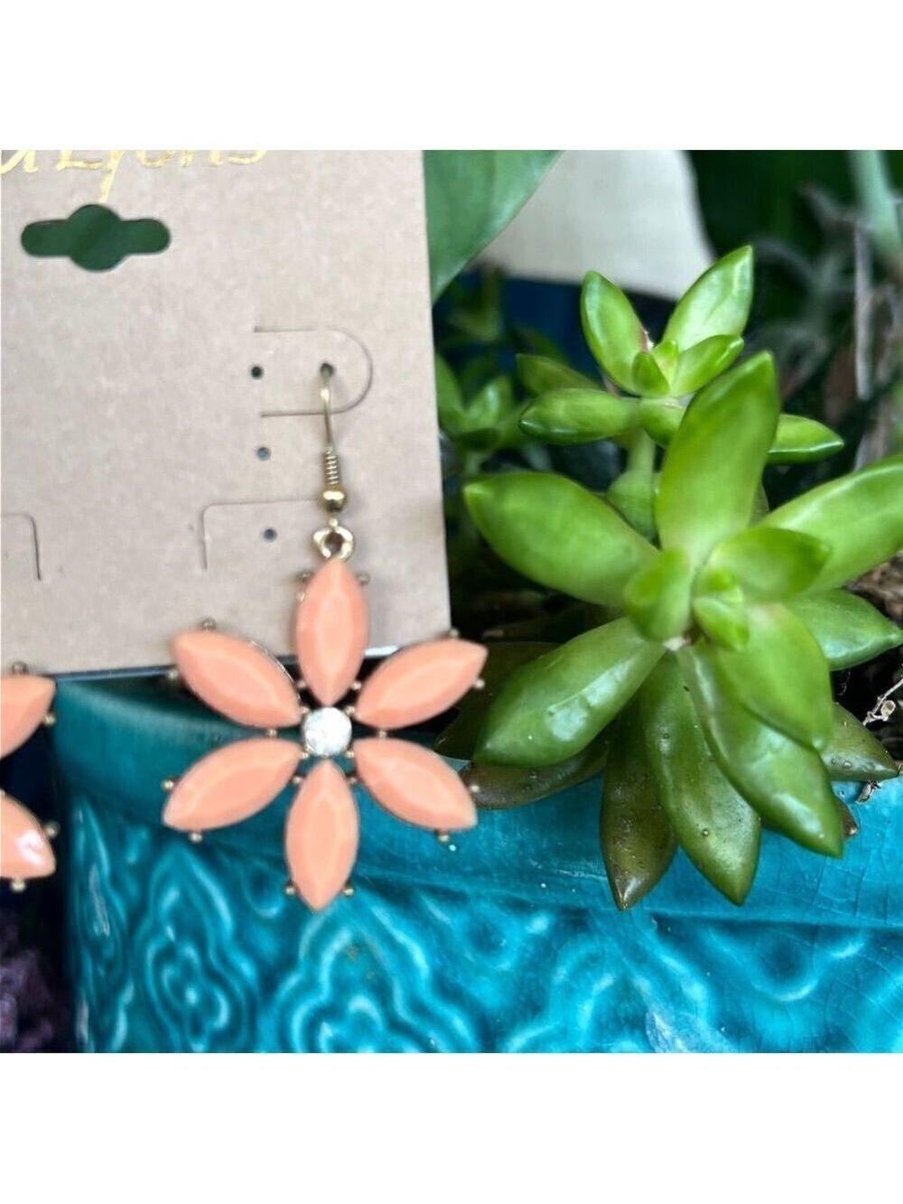 Erica Lyons Fashion Earrings Floral Dangle